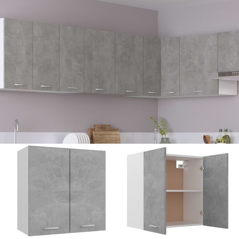 vidaXL Hanging Cabinet Lyon Concrete Grey 60x31x60 cm Engineered Wood