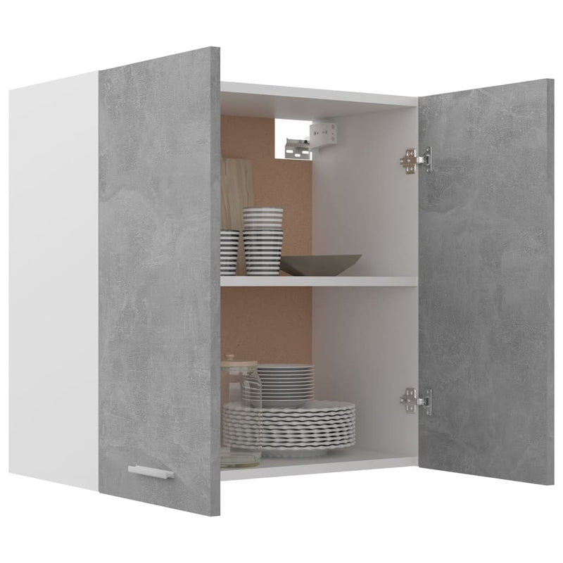 vidaXL Hanging Cabinet Lyon Concrete Grey 60x31x60 cm Engineered Wood