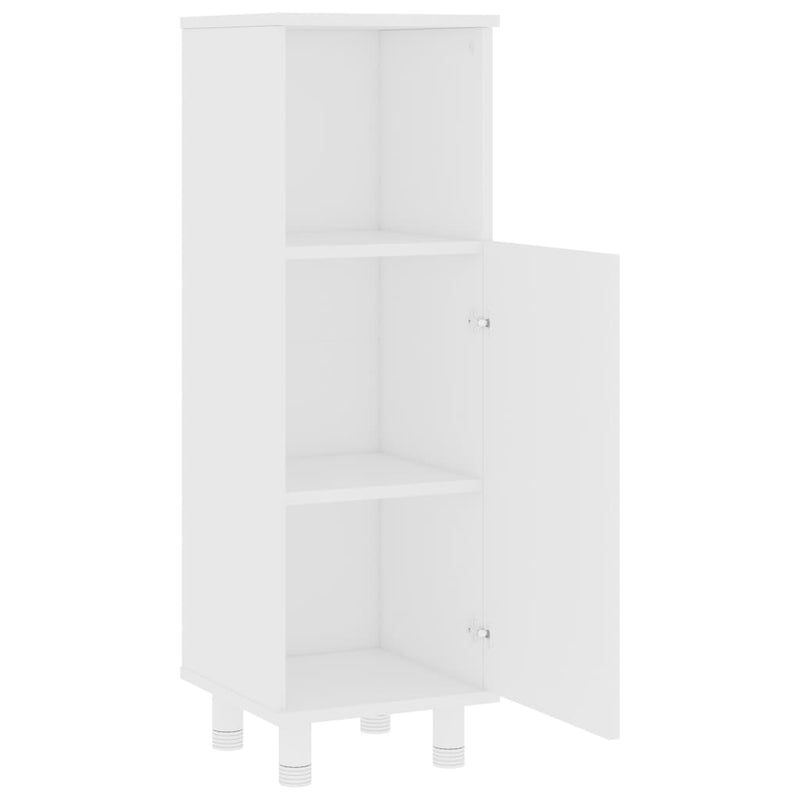 vidaXL Bathroom Cabinet White 30x30x95 cm Engineered Wood