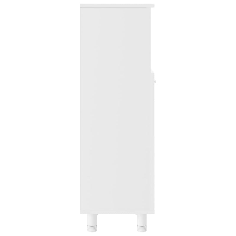 vidaXL Bathroom Cabinet White 30x30x95 cm Engineered Wood