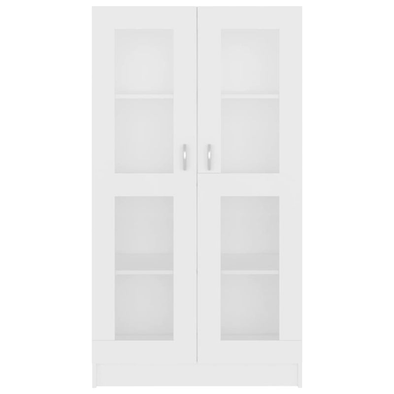 vidaXL Vitrine Cabinet White 82.5x30.5x150 cm Engineered Wood