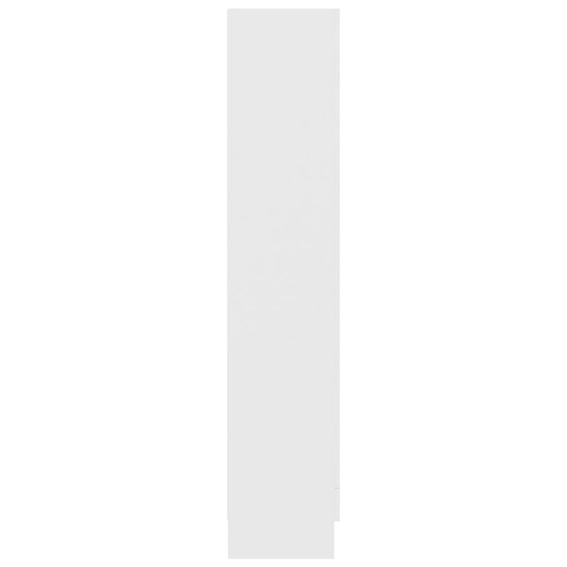 vidaXL Vitrine Cabinet White 82.5x30.5x150 cm Engineered Wood
