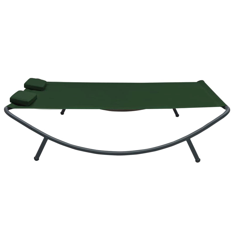 vidaXL Outdoor Lounge Bed Fabric Green