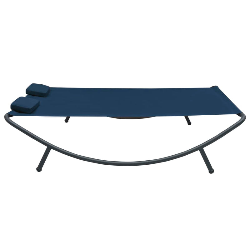 vidaXL Outdoor Lounge Bed Fabric Blue