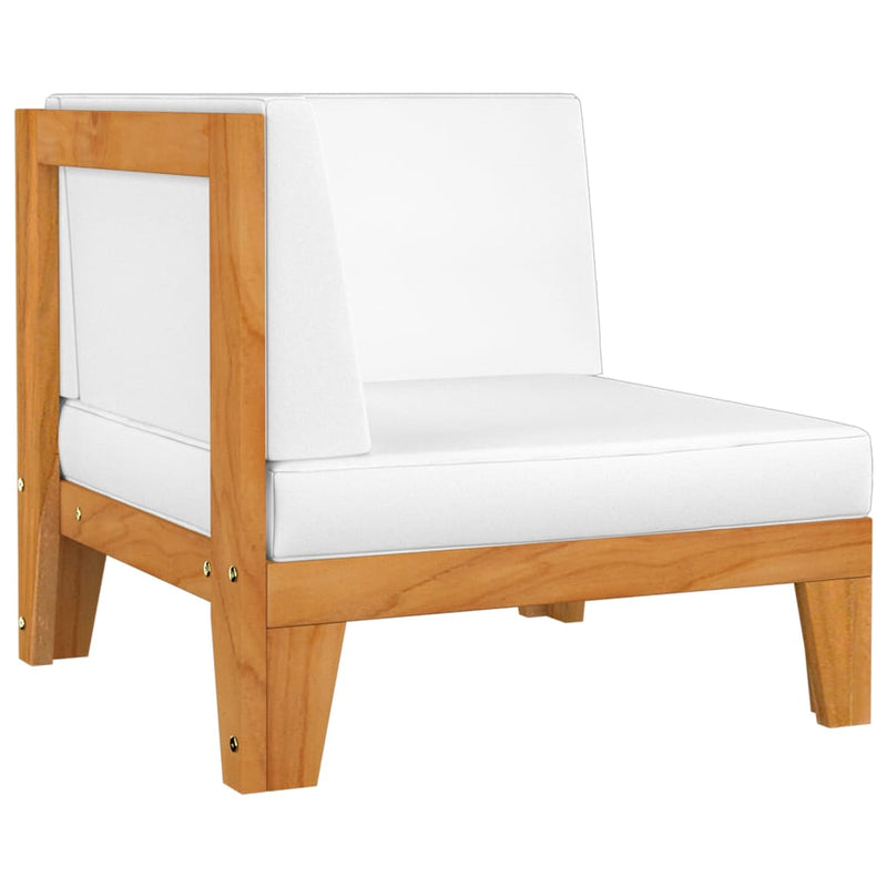 vidaXL 2 Piece Garden Lounge Set with Cushions Solid Acacia Wood