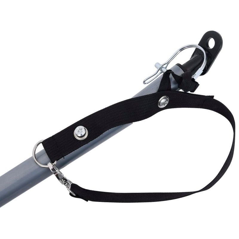 vidaXL Bike Trailer Black and Grey 65 kg