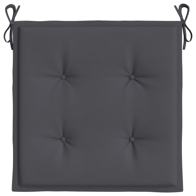 vidaXL Garden Chair Cushions 4 pcs Anthracite 50x50x4 cm Oxford Fabric