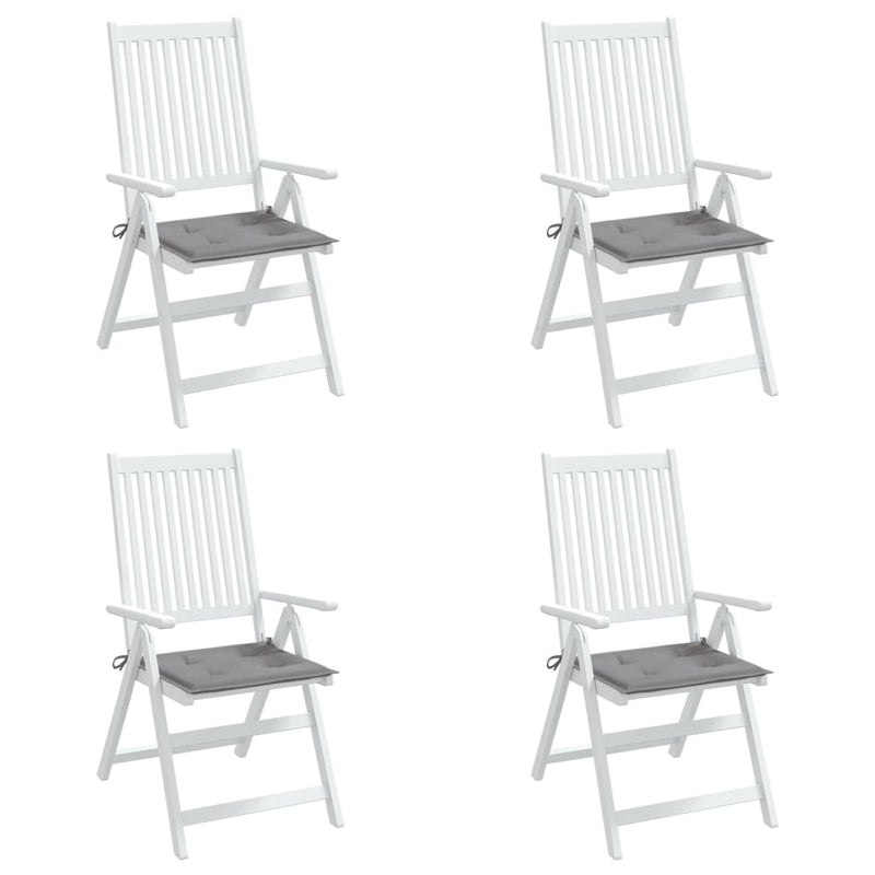 vidaXL Garden Chair Cushions 4 pcs Grey 50x50x4 cm Oxford Fabric