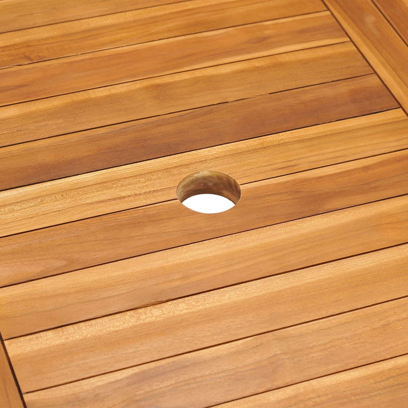 vidaXL Garden Table 150x90x75 cm Solid Teak Wood