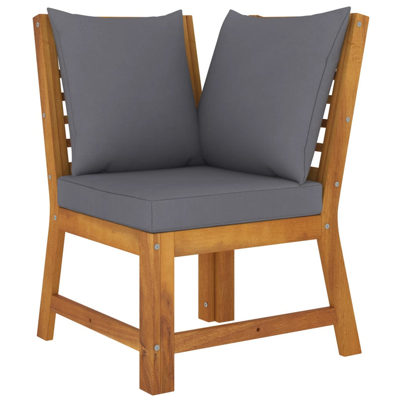 vidaXL 6 Piece Garden Lounge Set with Cushion Solid Acacia Wood