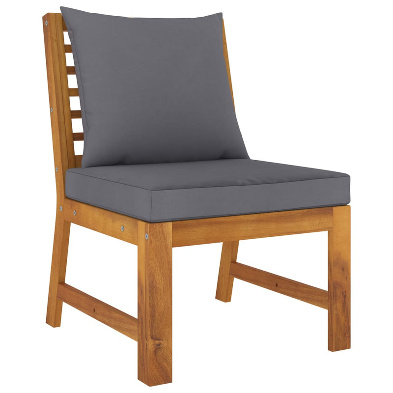vidaXL 9 Piece Garden Lounge Set with Cushion Solid Acacia Wood