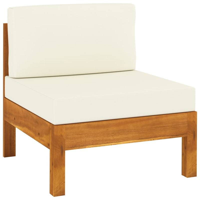 vidaXL 5 Piece Garden Lounge Set with Cushions 100x60 cm Acacia Wood