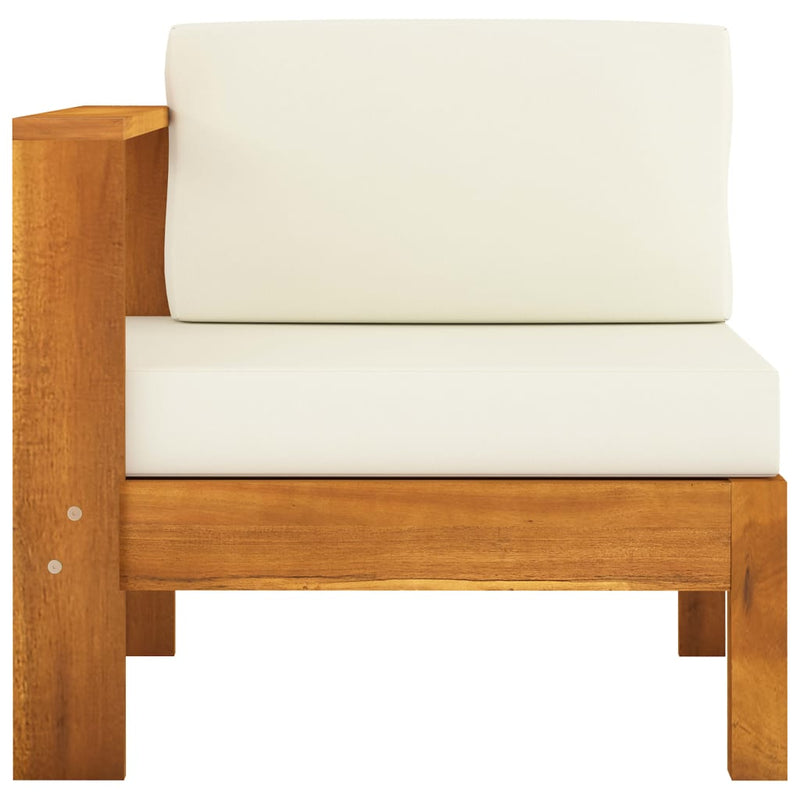vidaXL 5 Piece Garden Lounge Set with Cushions 100x60 cm Acacia Wood