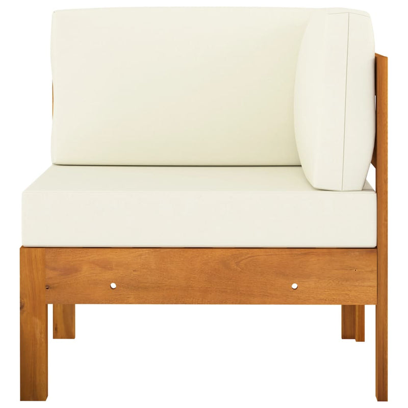 vidaXL 5 Piece Garden Lounge Set with Cushions 100x60 cm Acacia Wood