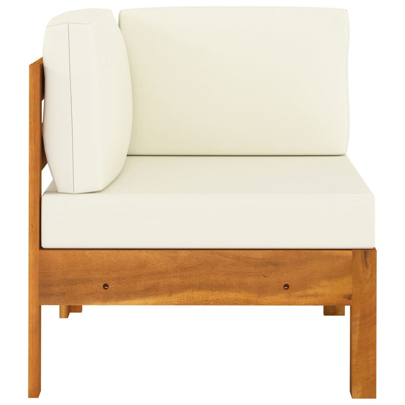vidaXL 5 Piece Garden Lounge Set with Cushions 100x60 cm Acacia Wood