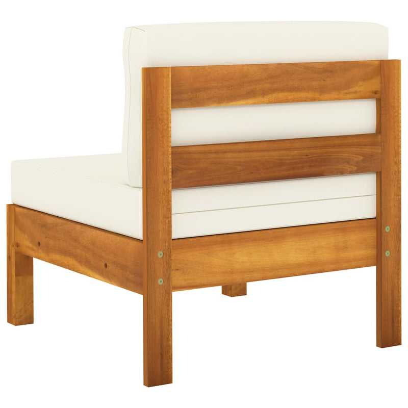 vidaXL 5 Piece Garden Lounge Set with Cushions 100x60 cm Acacia Wood