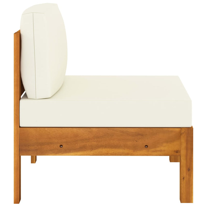 vidaXL 6 Piece Garden Lounge Set with Cushions 100x60 cm Acacia Wood