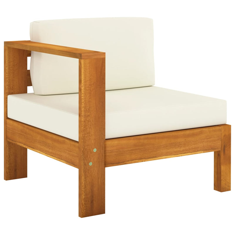 vidaXL 6 Piece Garden Lounge Set with Cushions 100x60 cm Acacia Wood