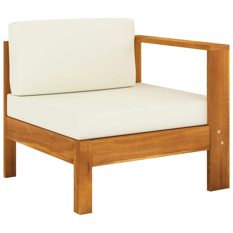 vidaXL 6 Piece Garden Lounge Set with Cushions 100x60 cm Acacia Wood
