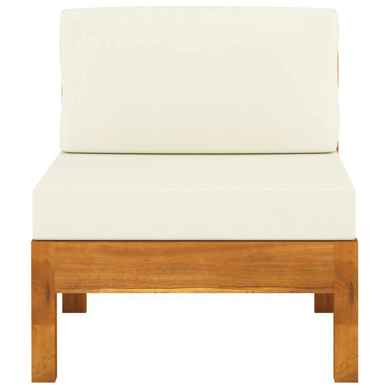 vidaXL 6 Piece Garden Lounge Set with Cushions 100x60 cm Acacia Wood