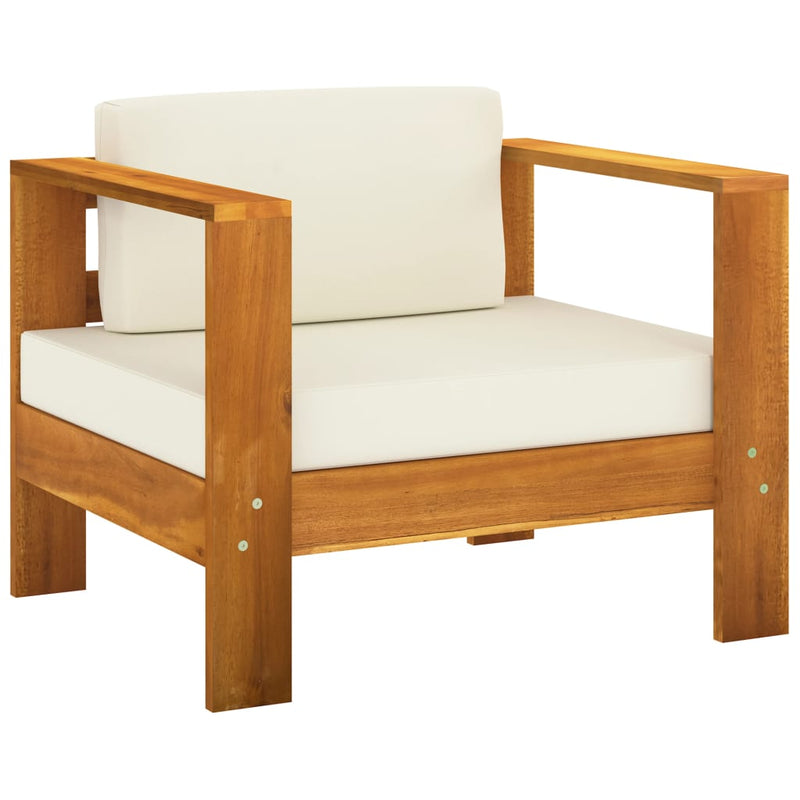 vidaXL 7 Piece Garden Lounge Set with Cushions 100x60 cm Acacia Wood