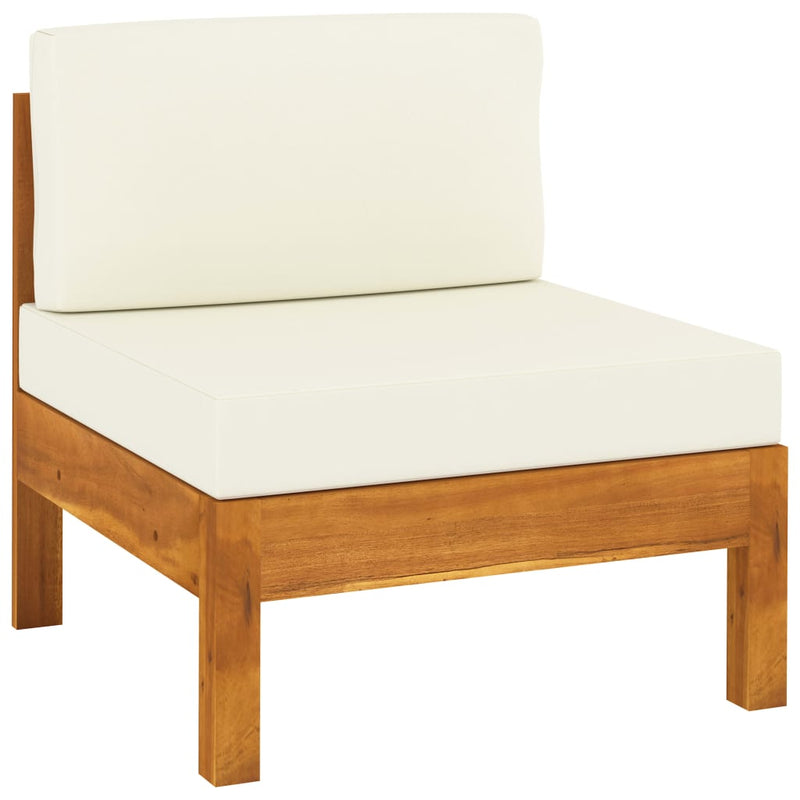 vidaXL 7 Piece Garden Lounge Set with Cushions 100x60 cm Acacia Wood