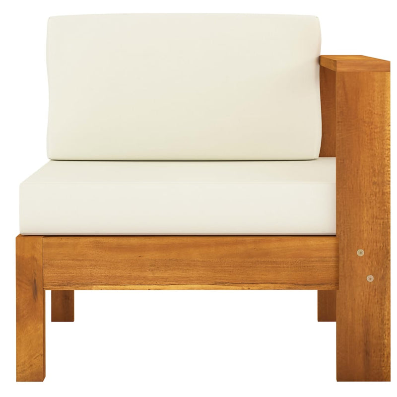 vidaXL 7 Piece Garden Lounge Set with Cushions 100x60 cm Acacia Wood