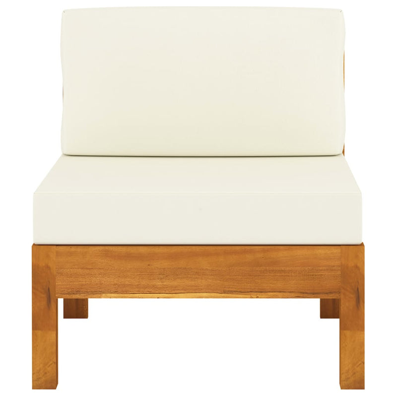 vidaXL 7 Piece Garden Lounge Set with Cushions 100x60 cm Acacia Wood