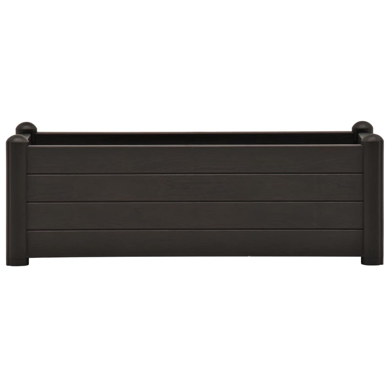 vidaXL Garden Raised Bed PP Anthracite 100x43x35 cm