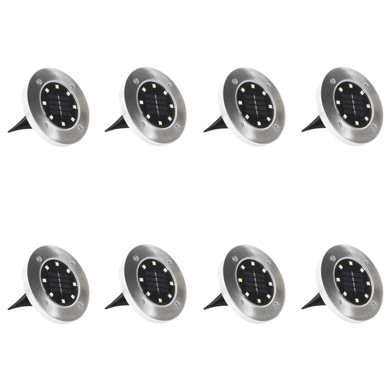 vidaXL Solar Ground Lights 8 pcs LED Lights RGB Colour