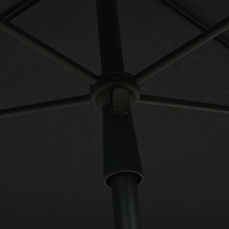vidaXL Garden Parasol with Pole 210x140 cm Anthracite