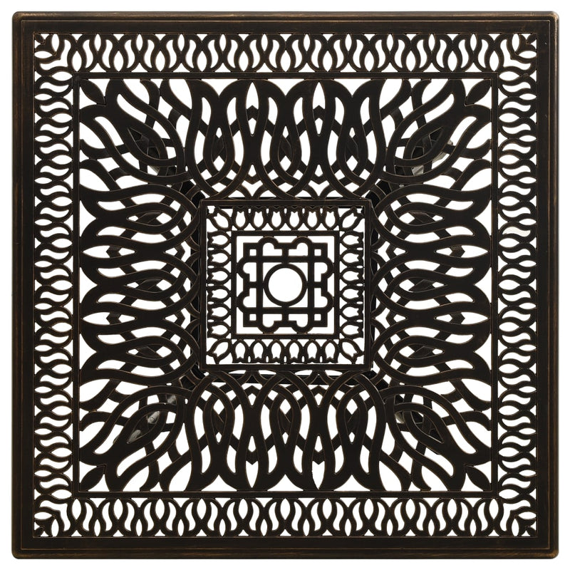 vidaXL Garden Table Bronze 90x90x73 cm Cast Aluminium