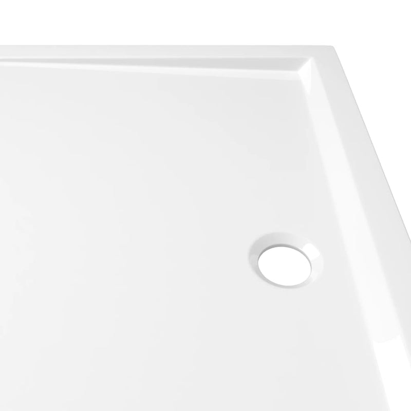 vidaXL Rectangular ABS Shower Base Tray White 70x100 cm