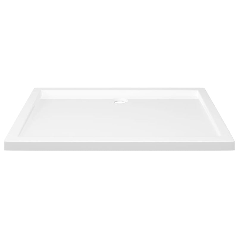 vidaXL Rectangular ABS Shower Base Tray White 80x110 cm