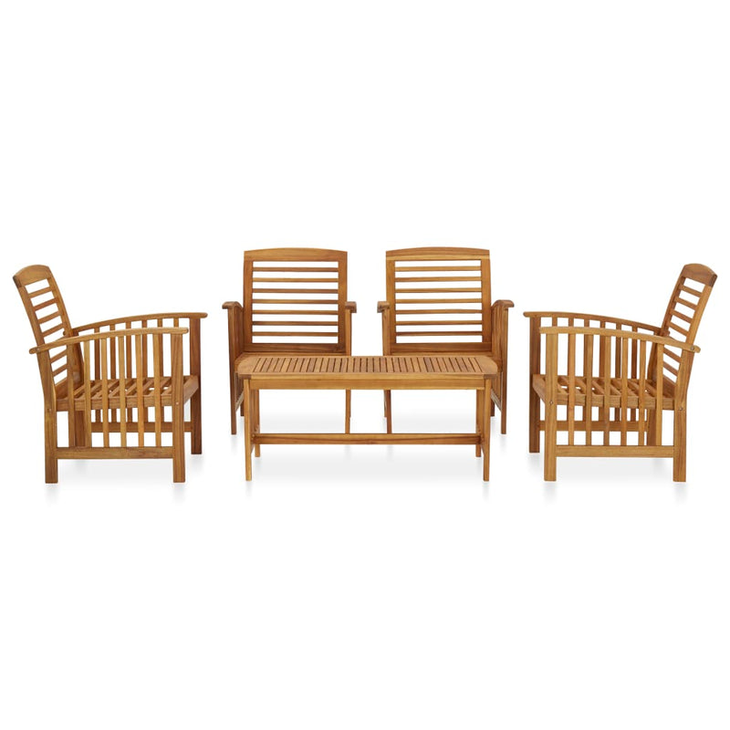 vidaXL 5 Piece Garden Lounge Set Solid Acacia Wood