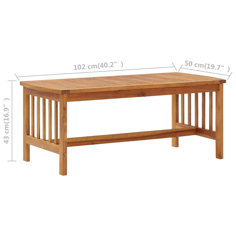 vidaXL 5 Piece Garden Lounge Set with Cushions Solid Acacia Wood (310255+2x310257)
