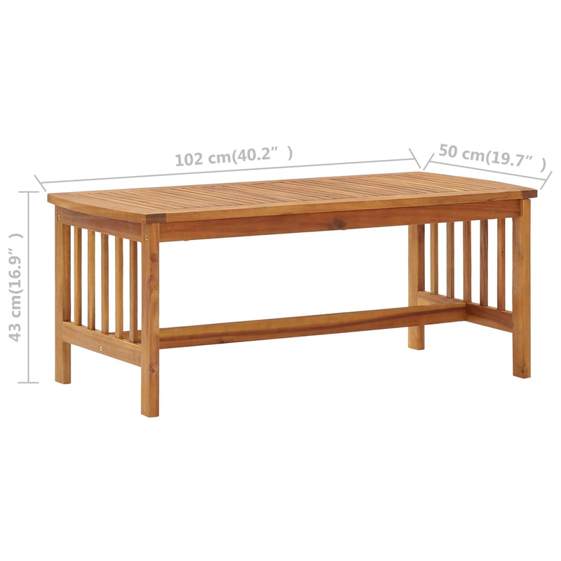 vidaXL 5 Piece Garden Lounge Set with Cushions Solid Acacia Wood (310258+310261+310264)