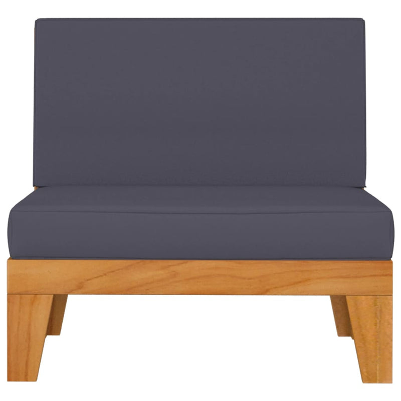 vidaXL 6 Piece Garden Lounge Set with Cushions Solid Acacia Wood