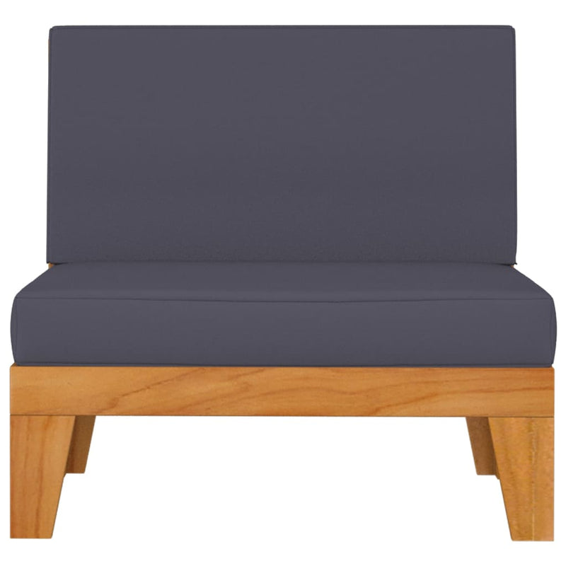 vidaXL 3 Piece Garden Lounge Set with Cushions Solid Acacia Wood