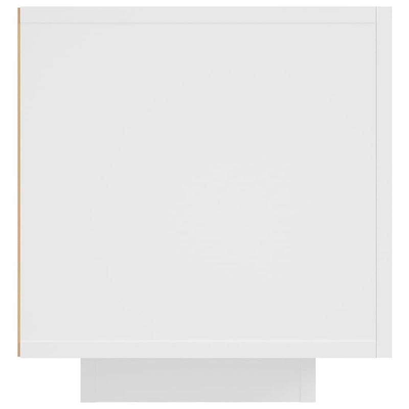 vidaXL TV Cabinet with LED Lights White 160x35x40 cm