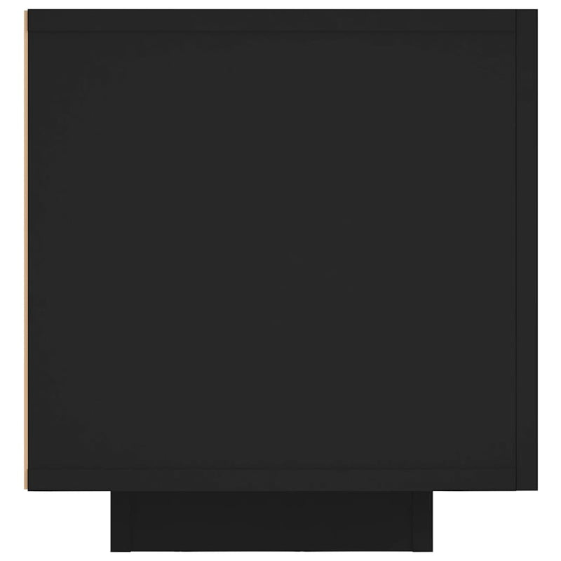 vidaXL TV Cabinet with LED Lights Black 160x35x40 cm