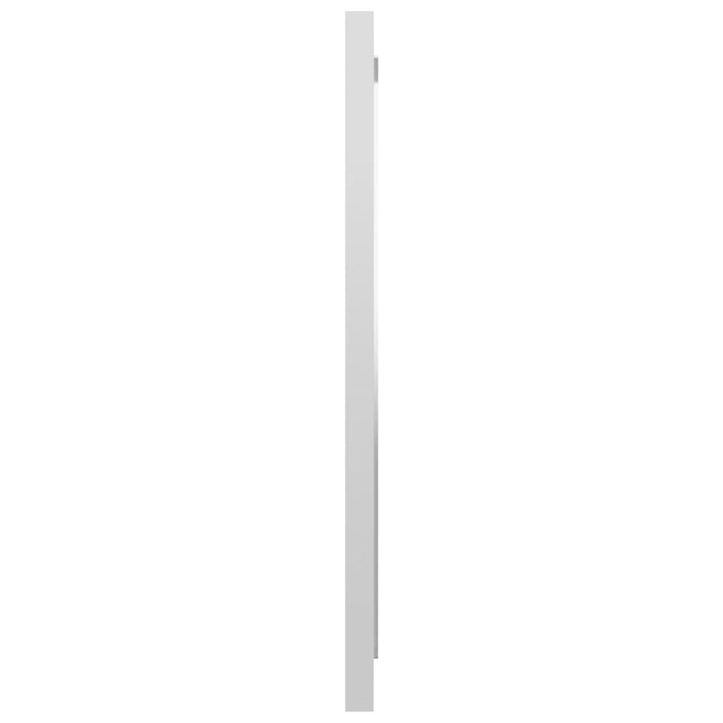 vidaXL Bathroom Mirror High Gloss White 40x1.5x37 cm Engineered Wood