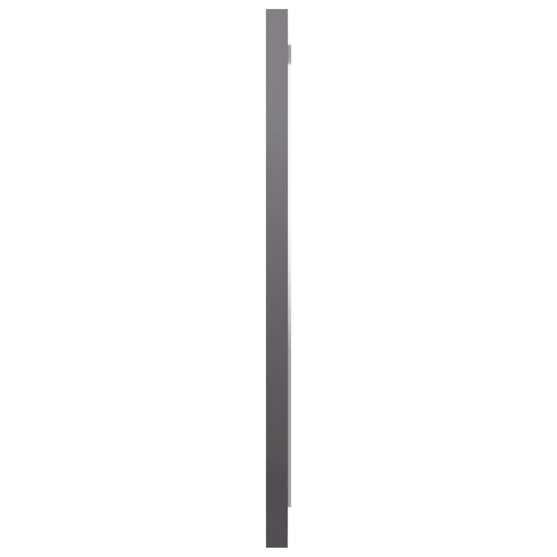 vidaXL Bathroom Mirror High Gloss Grey 40x1.5x37 cm Engineered Wood