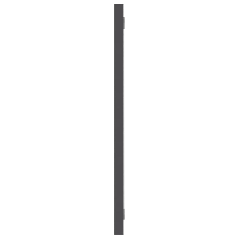 vidaXL Bathroom Mirror Grey 60x1.5x37 cm Engineered Wood