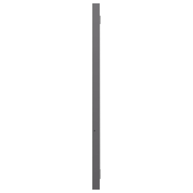 vidaXL Bathroom Mirror High Gloss Grey 80x1.5x37 cm Engineered Wood