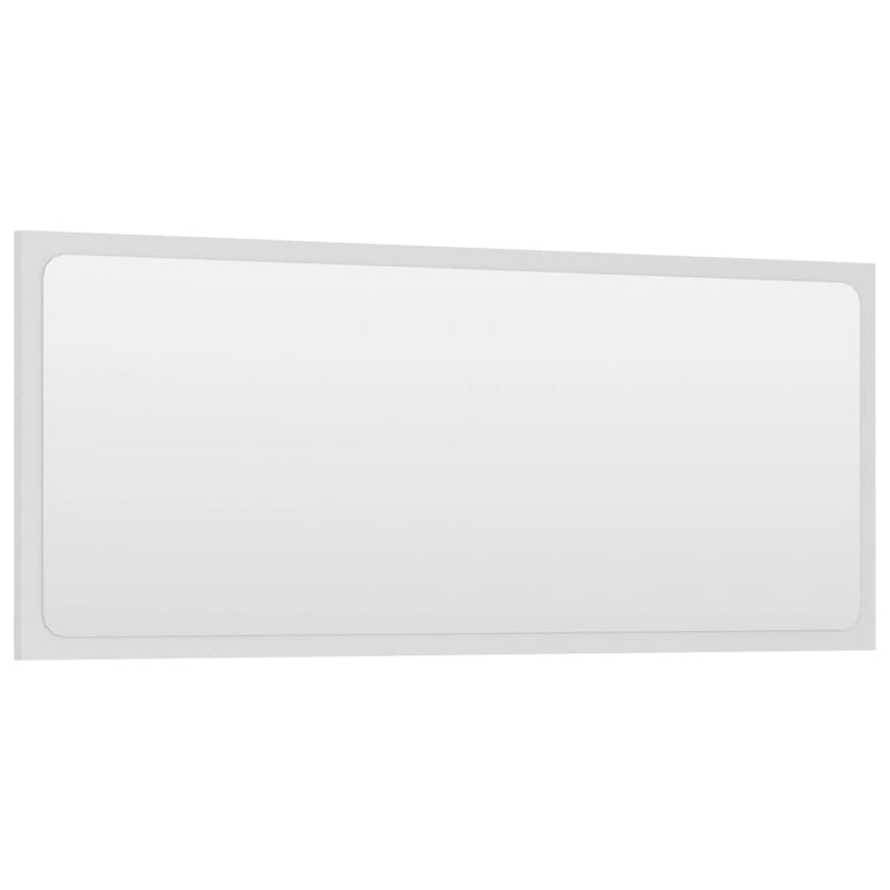 vidaXL Bathroom Mirror White 90x1.5x37 cm Engineered Wood