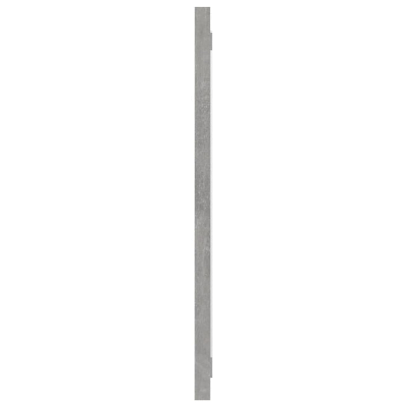 vidaXL Bathroom Mirror Concrete Grey 90x1.5x37 cm Engineered Wood