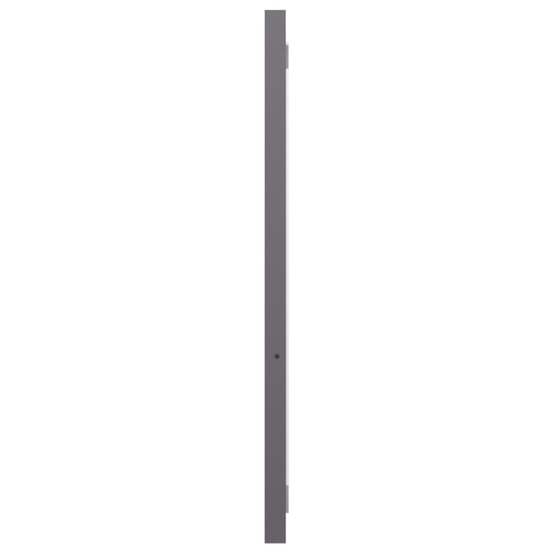 vidaXL Bathroom Mirror High Gloss Grey 90x1.5x37 cm Engineered Wood