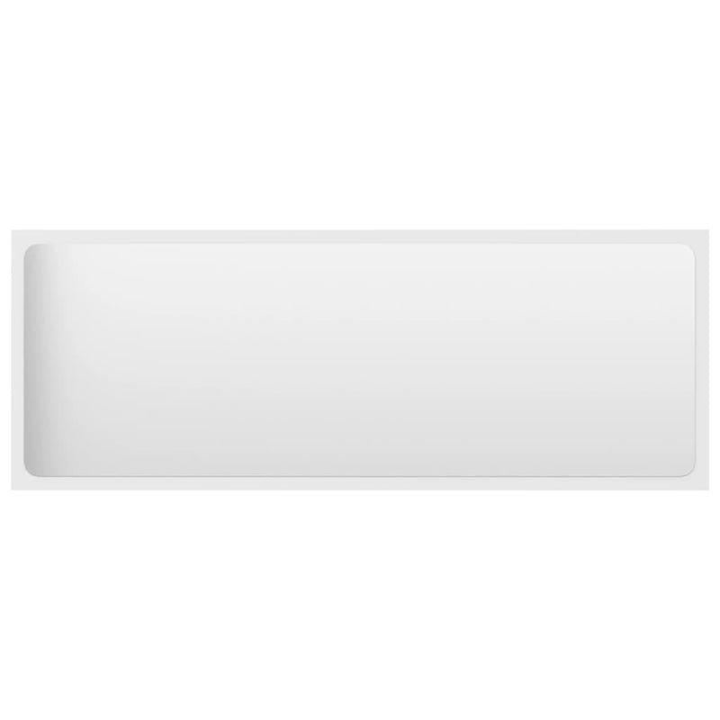 Bathroom Mirror White 100x1.5x37 cm Engineered Wood
