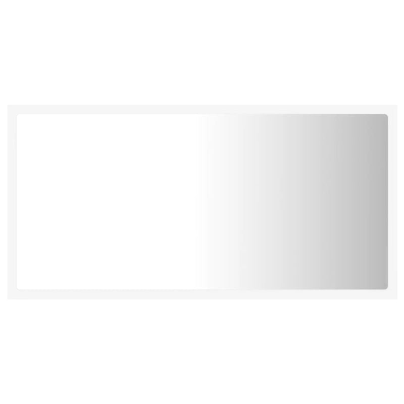 vidaXL LED Bathroom Mirror White 80x8.5x37 cm Acrylic